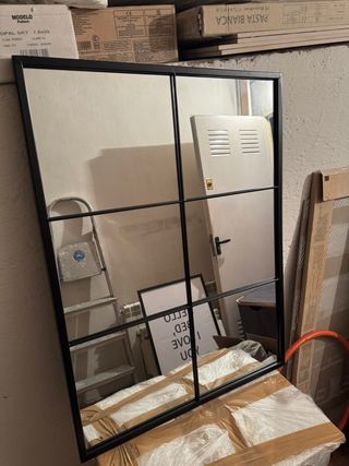 Espejo Negro Metálico Maison du Monde