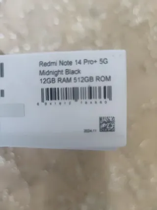 Xiaomi Redmi Note 14 Pro+12RAM/512GB almacinamento