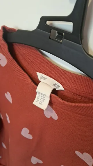 Sudadera niña H&M corazones