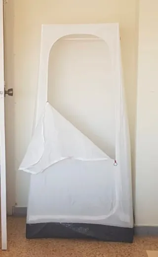 Armario Tela Burro Vuku Ikea Blanco Negro