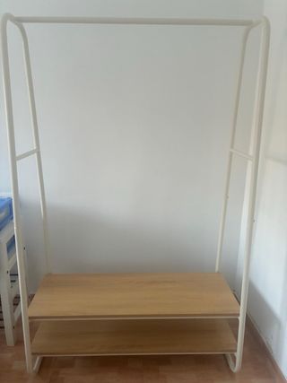 Burro perchero madera y metal