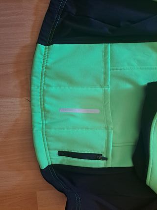 Chaqueta ciclista niño B-PRO verde