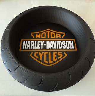 Cuenco Harley Davidson Diseño Neumático