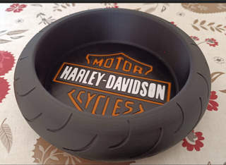 Cuenco Harley Davidson Diseño Neumático