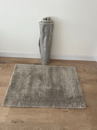 2 Alfombras IKEA grises suaves 80x60cm