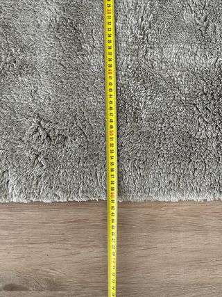 2 Alfombras IKEA grises suaves 80x60cm