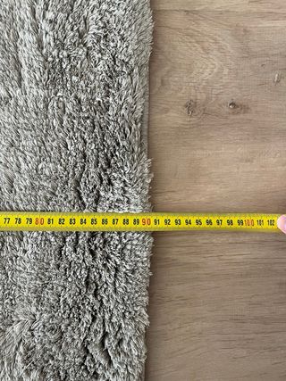 2 Alfombras IKEA grises suaves 80x60cm