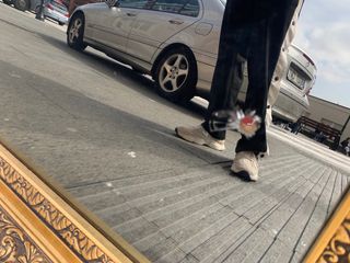 Espejo Grande Antiguo Dorado