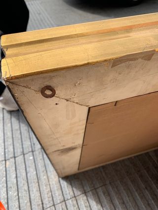 Espejo Grande Antiguo Dorado