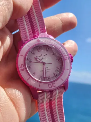 Swatch x Blancpain Pink Ocean Nuovo