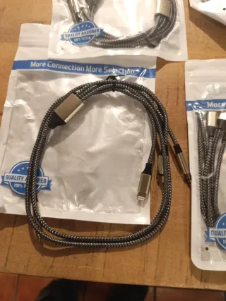 Cables de conexión USB ,C , Apple etc