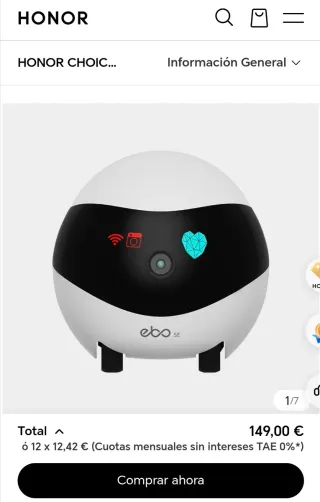 Honor Choice enabot Robot Compañero Mascotas