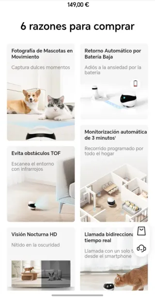 Honor Choice enabot Robot Compañero Mascotas