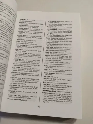 Diccionario bancario. Inglés-Español.