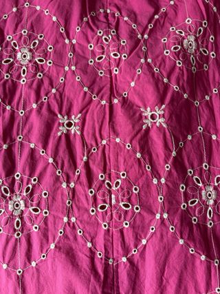 Falda midi Zara rosa estampada