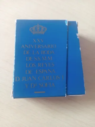 Cartera 500 Pesetas Boda Reyes Plata