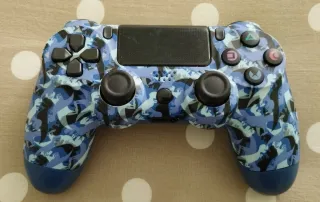 Mando PS4 Personalizado Dinosaurios Azul