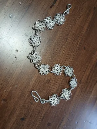 Braccialetto filigrana argento fiore