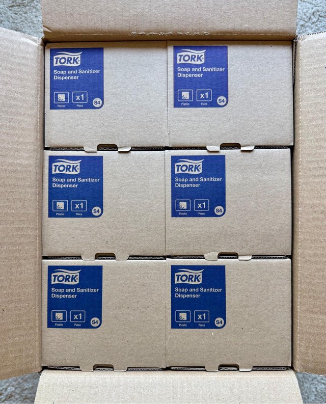 NUEVO 6 Dispensadores Jabón TORK S4 Blanco Pared