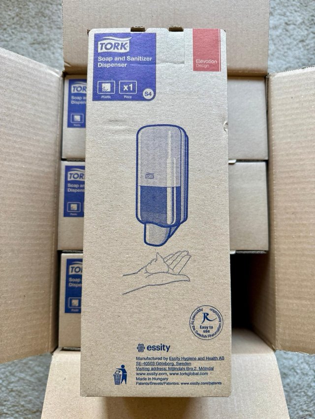 NUEVO 6 Dispensadores Jabón TORK S4 Blanco Pared