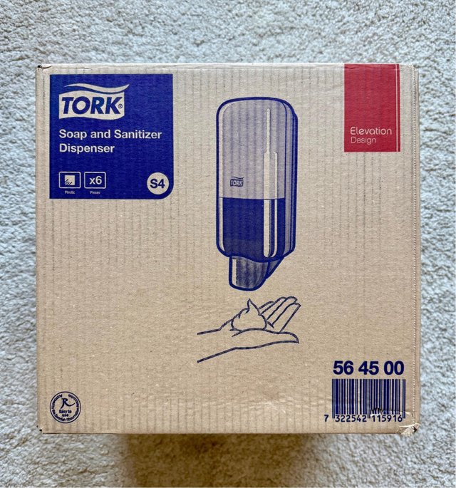 NUEVO 6 Dispensadores Jabón TORK S4 Blanco Pared