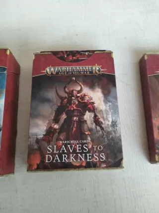 Lote Cartas Warscroll Warhammer Age of Sigmar