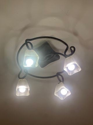 Lámpara de techo salón 4 focos