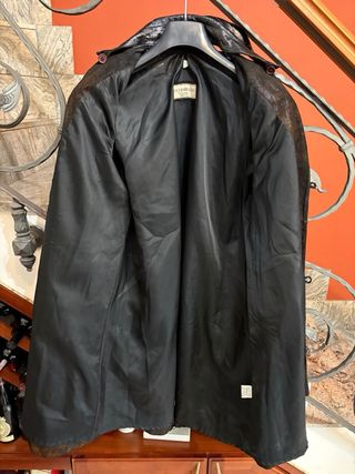 Giacca donna vera pelle vintage effetto martellato