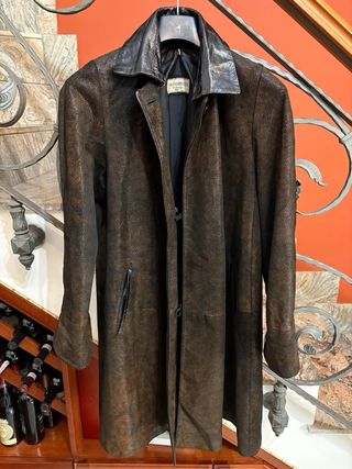 Giacca donna vera pelle vintage effetto martellato