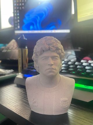 Busto Maradona Stampa 3D 15x12x20 cm