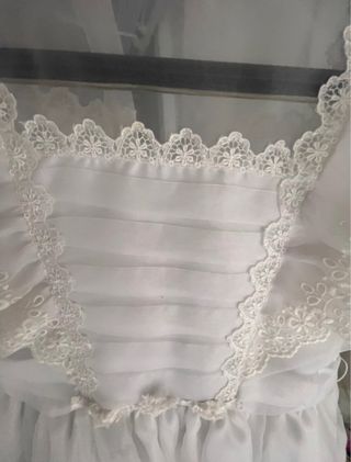 Vestido de comunión blanco alta costura