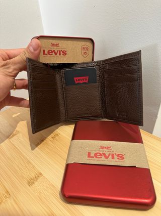 Portafoglio Levi's Uomo Marrone