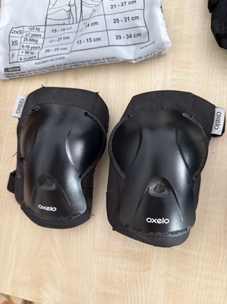 Protecciones Oxelo Decathlon (rodillas y codos)
