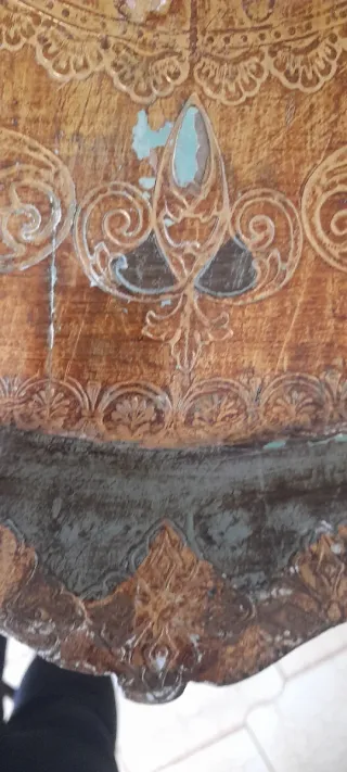 Vassoio antico decorato 46 cm x 35 cm.