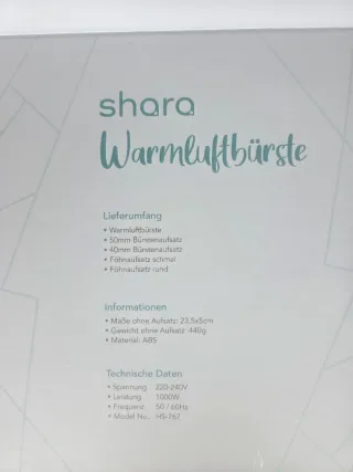 Cepillo Secador Moldeador Giratorio 4 en 1 Shara