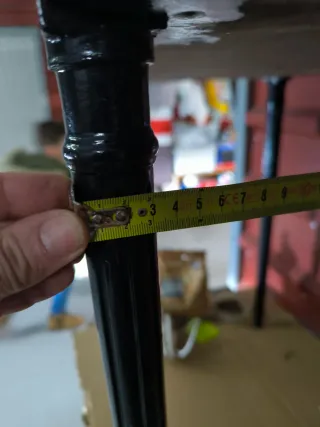 Mesa escritorio antigua madera negra