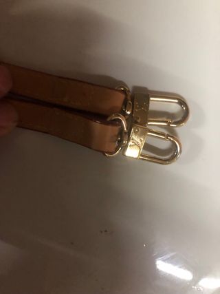 Cinturino Louis Vuitton in pelle marrone