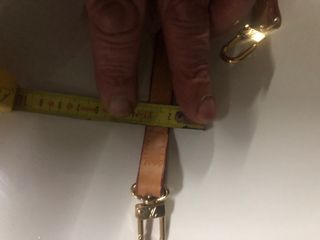 Cinturino Louis Vuitton in pelle marrone