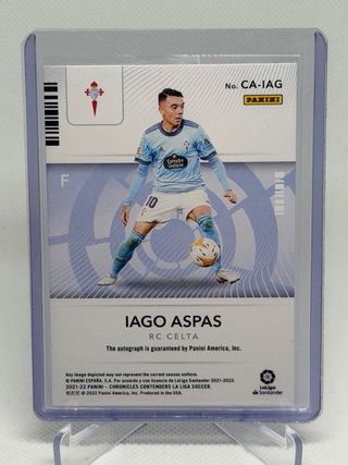 Iago Aspas Autograph 188/389 Panini Contenders