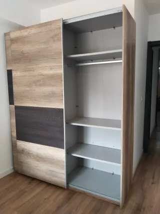 Armario Diseño Moderno Roble y Gris