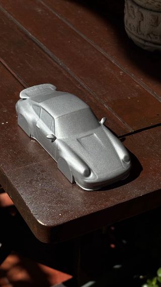 Escultura Porsche 993 Turbo 1/30 Plata