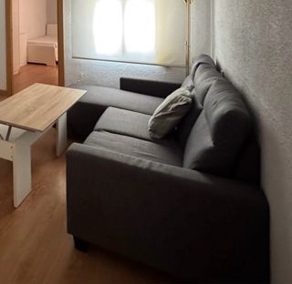 Sofá chaise longue gris gris oscuro