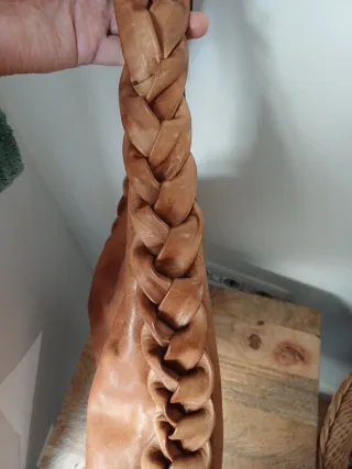 Bolso Hobo Bobi Piel Vintage Malababa Marrón