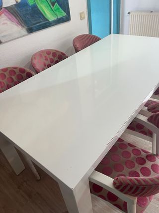 Mesa y 6 butacas de comedor