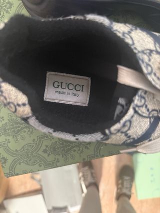 Zapatos Gucci Beige y Azul