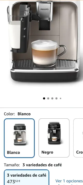 Cafetera Philips 2300 LatteGo