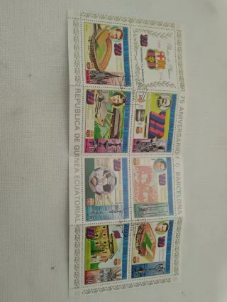 Sellos F.C. Barcelona 75 Aniversario