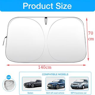 Parasol Coche Delantero,Parasol Luna de Coche Meta