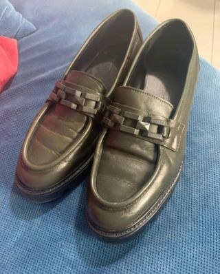 Mocassini Pelle Verde Muschio