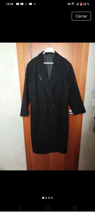 Abrigo largo negro